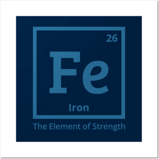 "Iron Resilience: The Elemental Essence of Strength Posters and Art